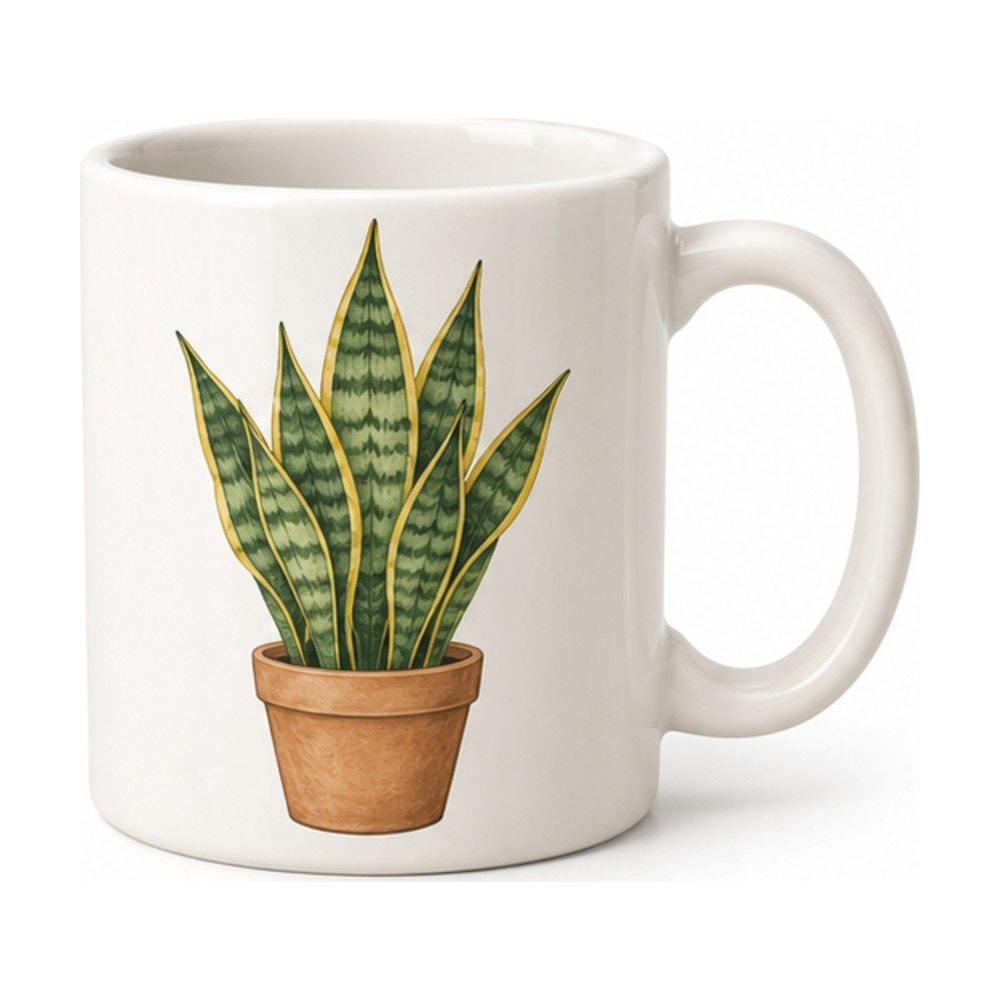 Potted Snake Plant Mug